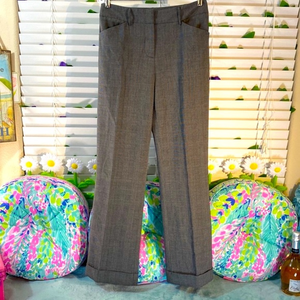 D Studio plaid trousers with cuffs